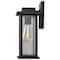 Nuvo Sullivan 1-Lgt Medium Wall Lantern - Matte Black / Clear Seeded Glass 60/7375 - alternate 3